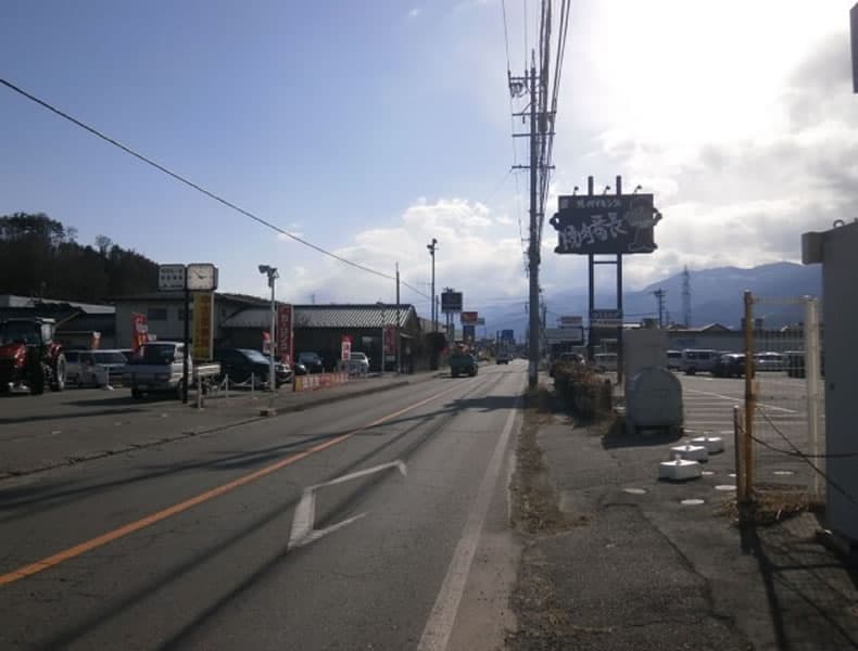 箕輪方面からお越しの場合