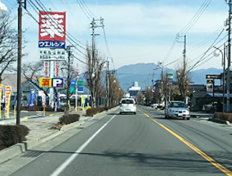 山形村方面からお越しの場合