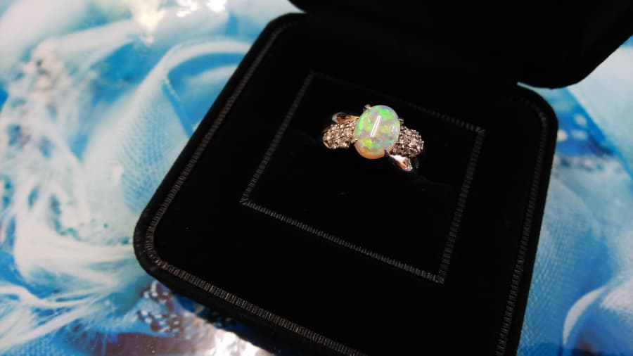 オパール付 プラチナリング【南松本店】 長野県松本市にあるザ・ゴールド 南松本店の画像1