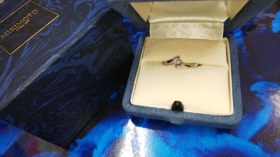 ミキモト　0.3ctダイヤ付リング【南松本店】 長野県松本市にあるザ・ゴールド 南松本店の画像1