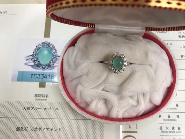 ブルーオパールリングの買取実績【南松本店/長野県/松本市】 長野県松本市にあるザ・ゴールド 南松本店の画像1