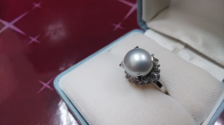 パールのプラチナリングの買取実績【南松本店/長野県/松本市】 長野県松本市にあるザ・ゴールド 南松本店の画像1