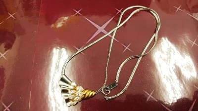 ダイヤ付きネックレス【南松本店】 長野県松本市にあるザ・ゴールド 南松本店の画像1