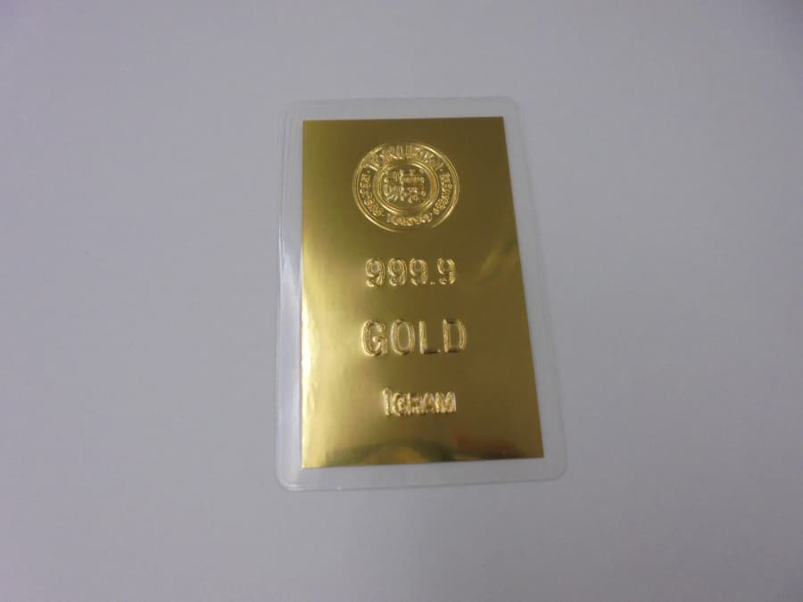 1g 　ラミネ－ト地金の買取実績　【飯田上郷店／長野県／飯田市】 長野県飯田市にあるザ・ゴールド 飯田上郷店（※飯田インター店に移転いたしました）の画像1