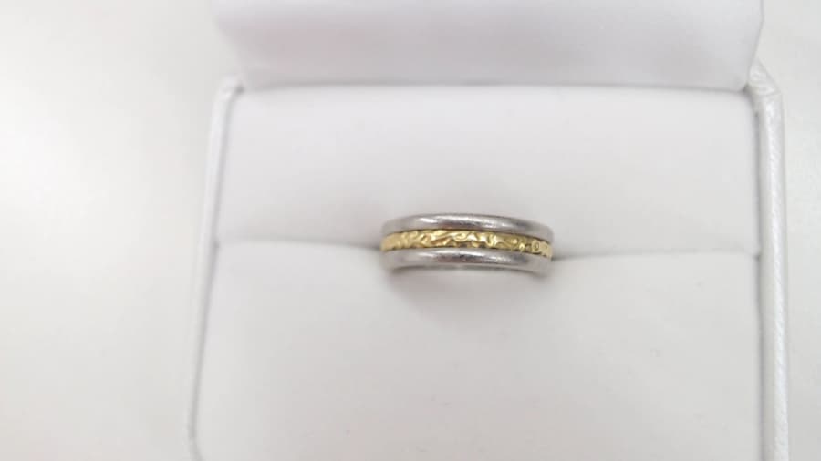 18金プラチナリングの買取実績【上田店/長野県/上田市】 長野県上田市にあるザ・ゴールド 上田店の画像1