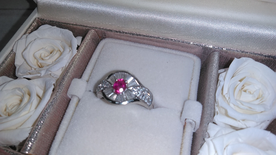 プラチナリング（ダイヤ・ルビー付）の買取実績【上田店/長野県/上田市】