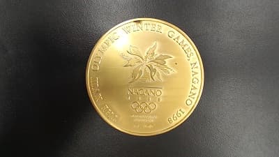 長野冬季五輪純金メダル【稲里中央店】 長野県長野市にあるザ・ゴールド 稲里中央店の画像1