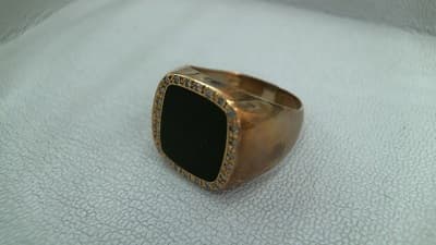 18金オニキスリング【稲里中央店】 長野県長野市にあるザ・ゴールド 稲里中央店の画像1