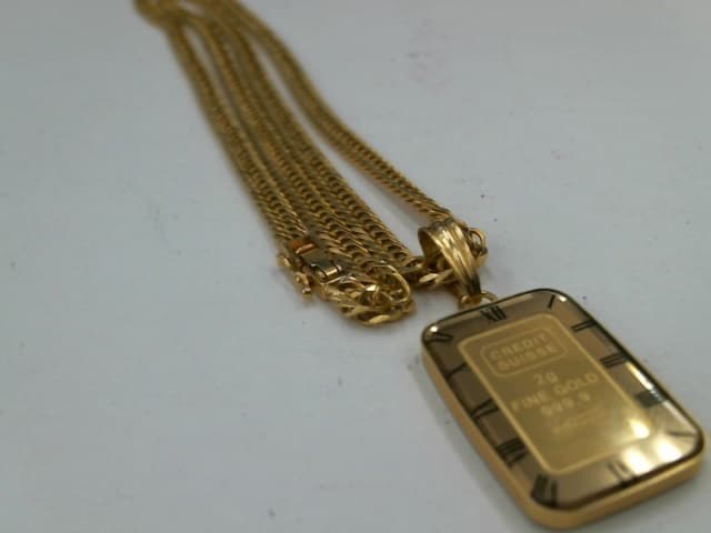 喜平ネックレスと２ｇインゴット【稲里中央店】 長野県長野市にあるザ・ゴールド 稲里中央店の画像1
