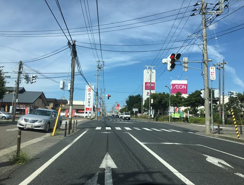 海老ケ瀬インター方面からお車でお越しの場合