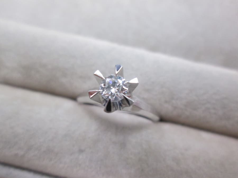 プラチナ900ダイヤリング【上木戸店】 新潟県新潟市にあるザ・ゴールド 上木戸店の画像1