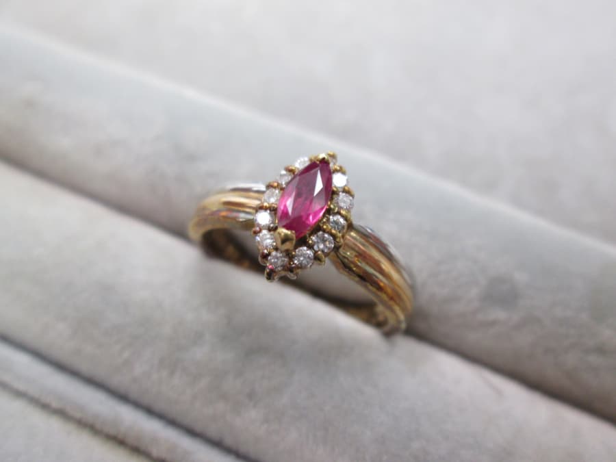 18金ダイヤ・色石付きリングの買取実績【上木戸店/新潟県/東区】 新潟県新潟市にあるザ・ゴールド 上木戸店の画像1