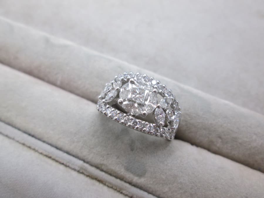 プラチナ　ダイヤモンドリングの買取実績【上木戸店/新潟県/東区】 新潟県新潟市にあるザ・ゴールド 上木戸店の画像1