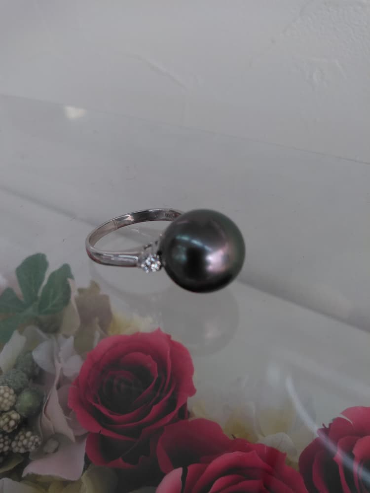 パール付きリング　【亀田店】 新潟県新潟市にあるザ・ゴールド 亀田店の画像1