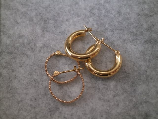 １８金ピアス　【亀田店】 新潟県新潟市にあるザ・ゴールド 亀田店の画像1