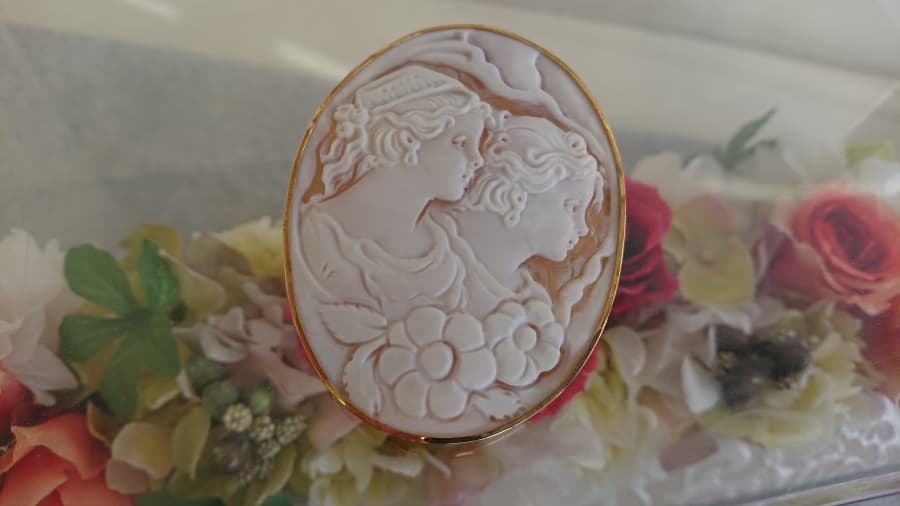 18金　カメオ　【亀田店】 新潟県新潟市にあるザ・ゴールド 亀田店の画像1