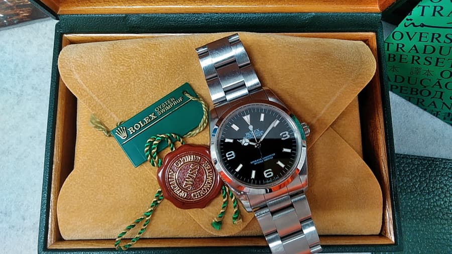 ロレックス　エクスプローラーⅠの買取実績【新発田店/新潟県/新発田市】 新潟県新発田市にあるザ・ゴールド 新発田店（※12/8に新発田イオンモール前店に移転いたしました） の画像1