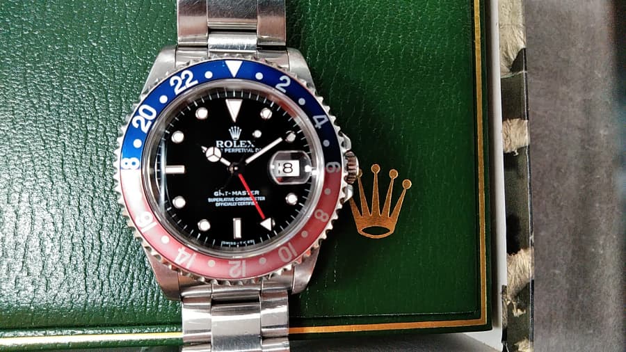 ROLEX(ロレックス)ＧＭＴマスターの買取実績【新発田店/新発田市】 新潟県新発田市にあるザ・ゴールド 新発田店（※12/8に新発田イオンモール前店に移転いたしました） の画像1