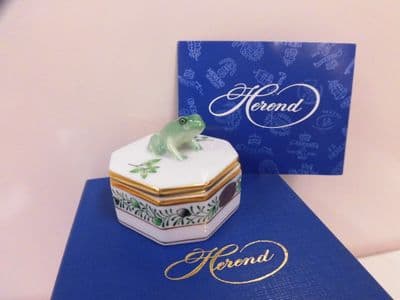 ヘレンド「オクタゴナルボックス　かえる」【新発田店】 新潟県新発田市にあるザ・ゴールド 新発田店（※12/8に新発田イオンモール前店に移転いたしました） の画像1