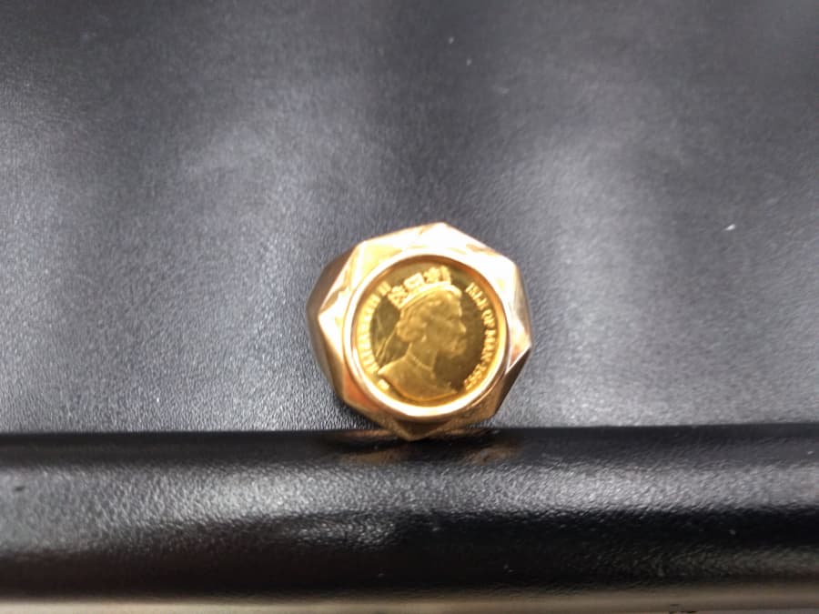 24金コイン付き18金リングの買取実績【柏崎店/新潟県/柏崎市】 新潟県柏崎市にあるザ・ゴールド 柏崎店の画像1