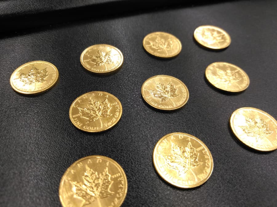 24金メイプルリーフコインの買取実績【柏崎店/新潟県/柏崎市】 新潟県柏崎市にあるザ・ゴールド 柏崎店の画像1