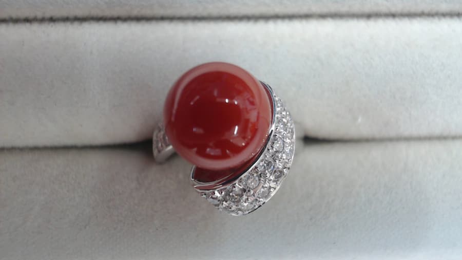 珊瑚リングの買取実績【上越店/新潟県/上越市】 新潟県上越市にあるザ・ゴールド 上越店の画像1