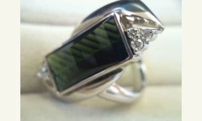 大きなグリーントルマリンのリング【上越店】 新潟県上越市にあるザ・ゴールド 上越店の画像1