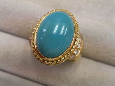 スカイブルーのトルコ石リング【上越店】 新潟県上越市にあるザ・ゴールド 上越店の画像1