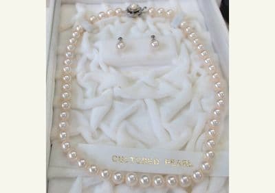 真珠（パール）☆ネックレス/イヤリングセット【上越店】 新潟県上越市にあるザ・ゴールド 上越店の画像1