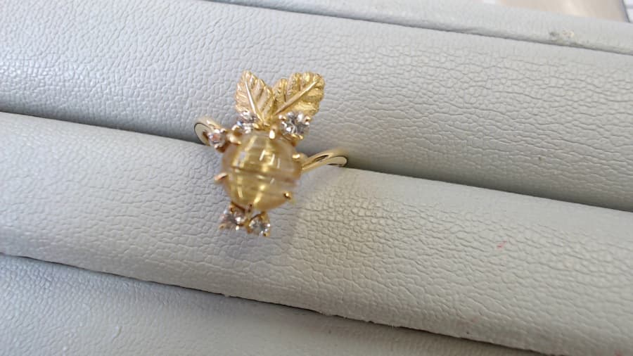 ルチルクオーツリングの買取実績【上越店/新潟県/上越市】 新潟県上越市にあるザ・ゴールド 上越店の画像1