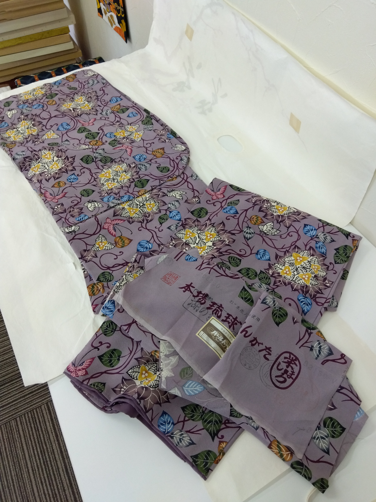 琉球紅型の着物の買取実績【新潟県/三条市/三条店】 新潟県三条市にあるザ・ゴールド 三条店の画像1