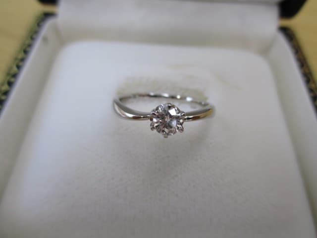 プラチナ900　ダイヤリング　【長岡店】 新潟県長岡市にあるザ・ゴールド 長岡店の画像1