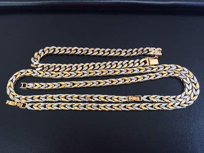 18金・プラチナ900コンビネックレス、ブレスの買取実績　　【長岡店/新潟県/長岡市】 新潟県長岡市にあるザ・ゴールド 長岡店の画像1