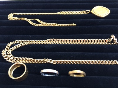 18金ネックレス・リング　24金ペンダントトップの買取実績　　【長岡店/新潟県/長岡市】 新潟県長岡市にあるザ・ゴールド 長岡店の画像1