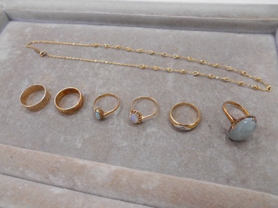 18金ネックレス・リングの買取実績　　【長岡店/新潟県/長岡市】 新潟県長岡市にあるザ・ゴールド 長岡店の画像1