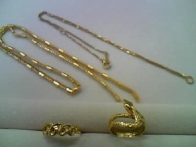 18金　ネックレス・リングの買取実績　　【長岡店/新潟県/長岡市】 新潟県長岡市にあるザ・ゴールド 長岡店の画像1