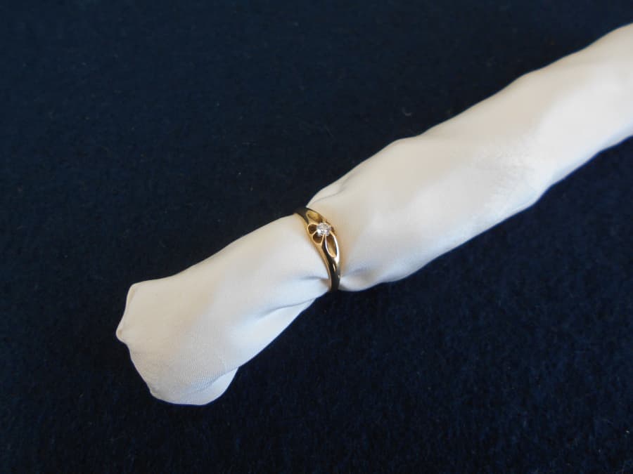 メレダイヤ付きリングの買取実績【新潟中央店/新潟県/新潟市】 新潟県新潟市にあるザ・ゴールド 新潟中央店（※新潟上近江店に移転いたしました）の画像1