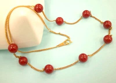 18金　珊瑚ネックレス【新潟中央店】 新潟県新潟市にあるザ・ゴールド 新潟中央店（※新潟上近江店に移転いたしました）の画像1