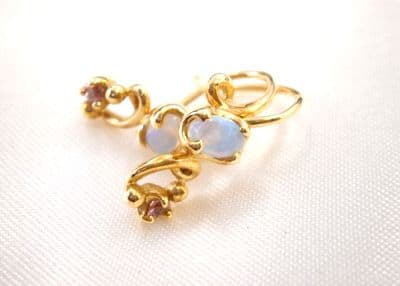 18金石付きピアス【新潟中央店】 新潟県新潟市にあるザ・ゴールド 新潟中央店（※新潟上近江店に移転いたしました）の画像1