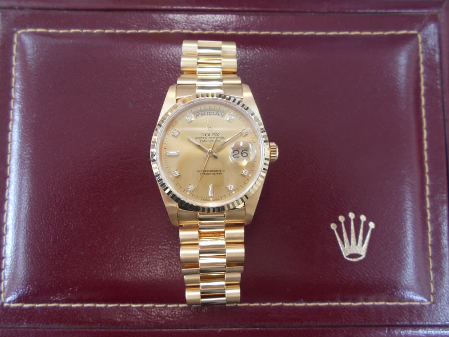 ロレックス・デイデイトの買取実績【新潟中央店/新潟県/新潟市】 新潟県新潟市にあるザ・ゴールド 新潟中央店（※新潟上近江店に移転いたしました）の画像1