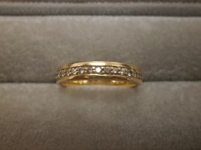 18金・プラチナ850コンビメレダイヤ付リング【新潟西店】 新潟県新潟市にあるザ・ゴールド 新潟西店の画像1