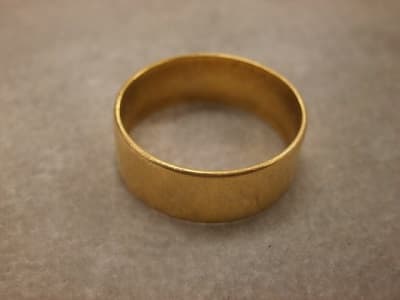 １８金　平打リング【新潟西店】 新潟県新潟市にあるザ・ゴールド 新潟西店の画像1