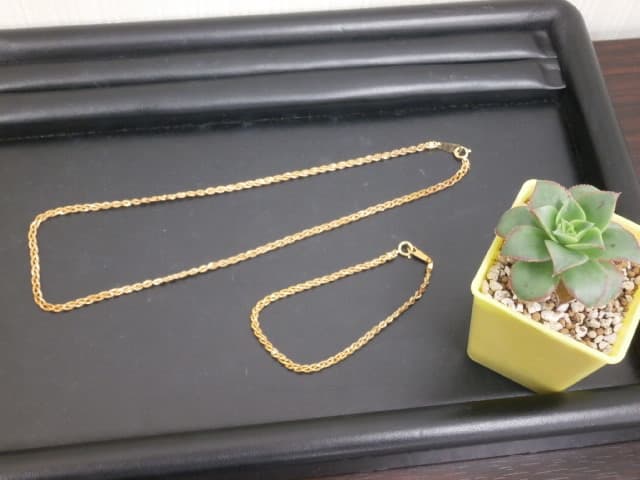 18金ネックレス、ブレスレット【新潟西店】 新潟県新潟市にあるザ・ゴールド 新潟西店の画像1