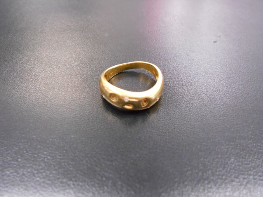 ダイヤ付き18金リング【いわき平店】 福島県いわき市にあるザ・ゴールド いわき平店（※平谷川瀬店に移転いたしました）の画像1