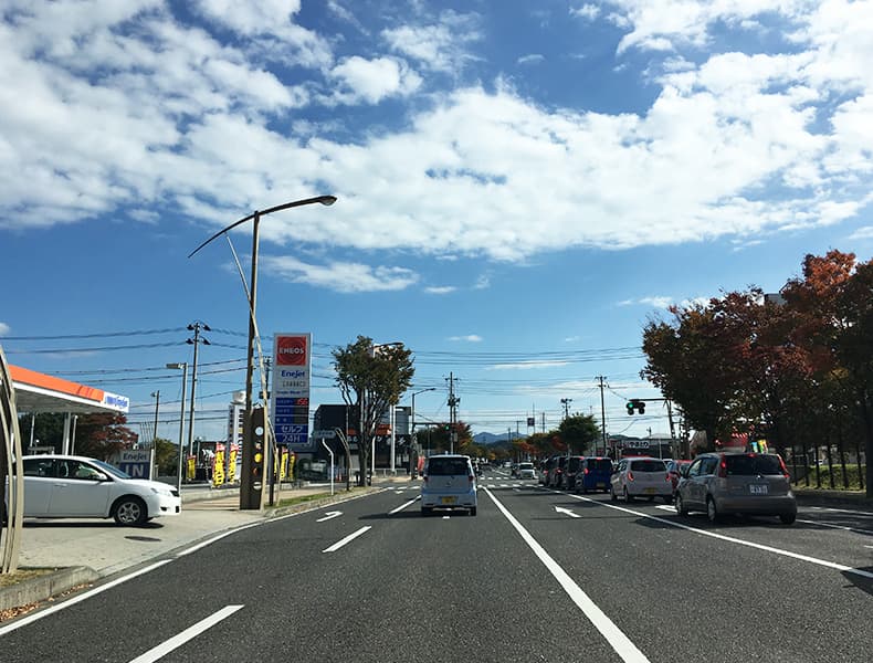 郡山駅西口方面からお越しの場合