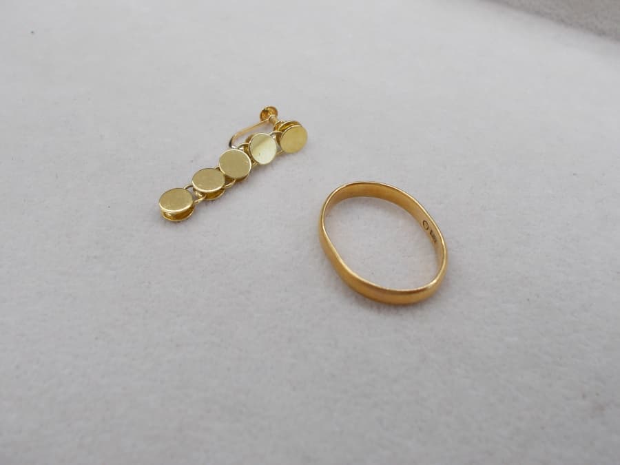 18金　リング・イヤリング　【郡山横塚店】 福島県郡山市にあるザ・ゴールド 郡山横塚店の画像1