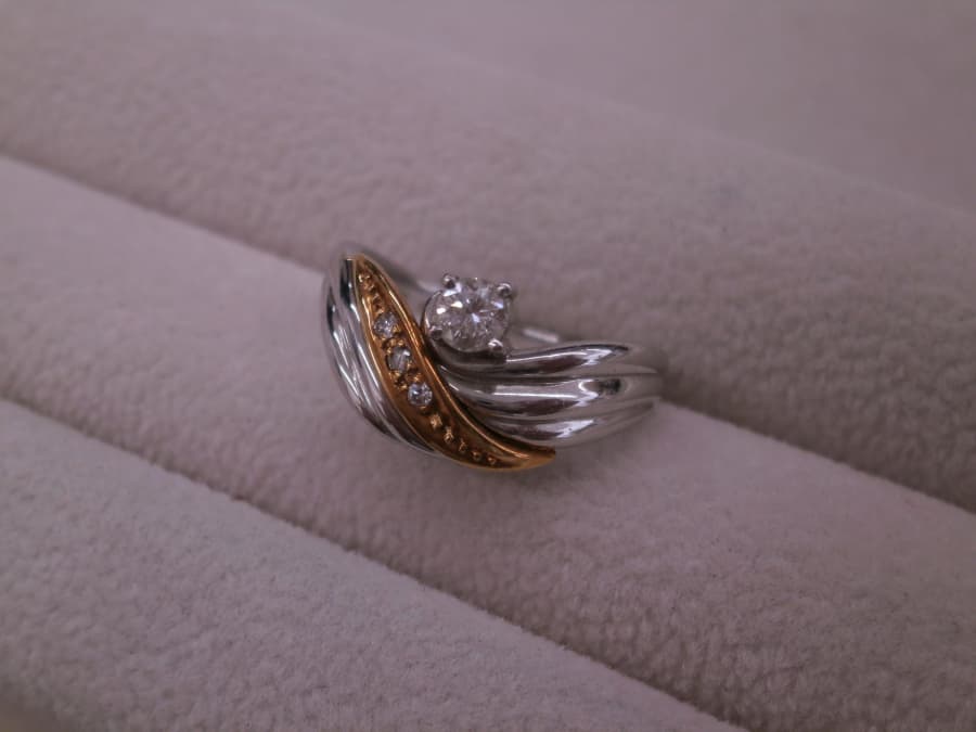 ダイヤモンド付きリング【郡山横塚店】 福島県郡山市にあるザ・ゴールド 郡山横塚店の画像1