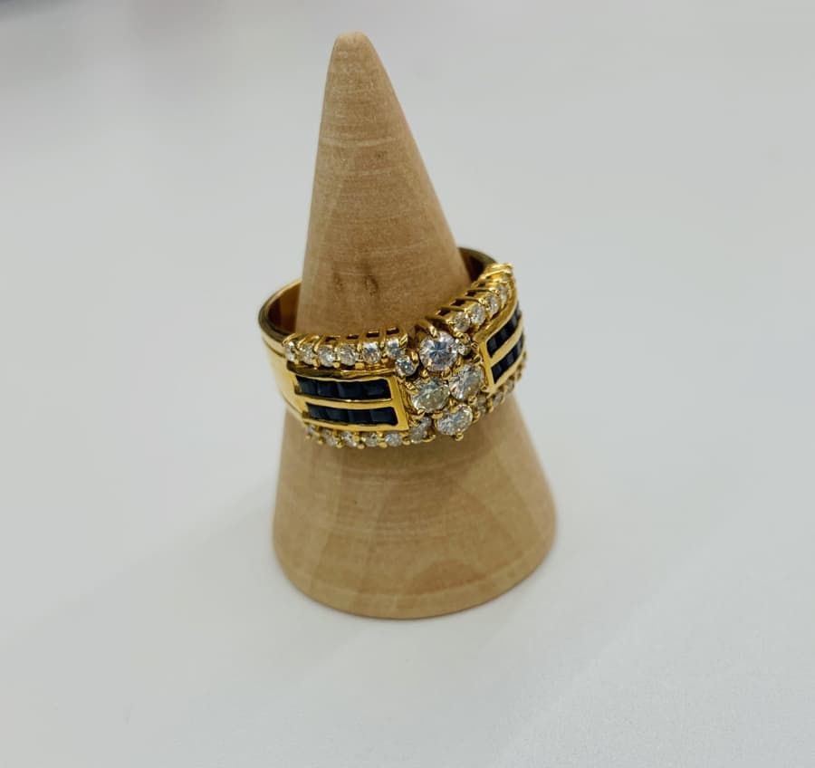 ダイヤ付き18金リングの買取実績【郡山横塚店/福島県/郡山市】 福島県郡山市にあるザ・ゴールド 郡山横塚店の画像1