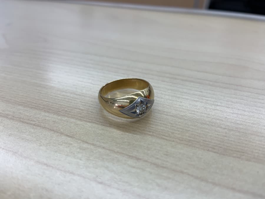 18金ダイヤ付きリングの買取実績【郡山横塚店/福島県/郡山市】 福島県郡山市にあるザ・ゴールド 郡山横塚店の画像1