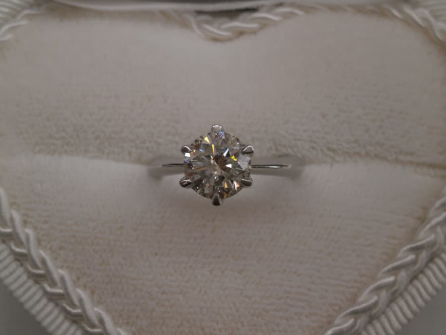 ダイヤモンド付きプラチナ850リング【郡山横塚店】 福島県郡山市にあるザ・ゴールド 郡山横塚店の画像1